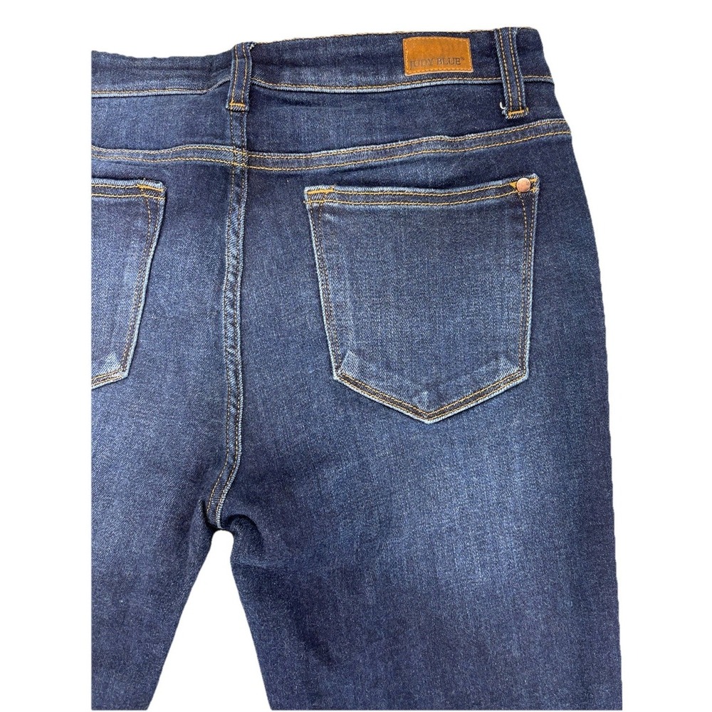 Judy Blue Joanne Mid Rise Dark Wash Skinny Jeans 15/32 Casual Stretch Denim Chic - Picture 6 of 10